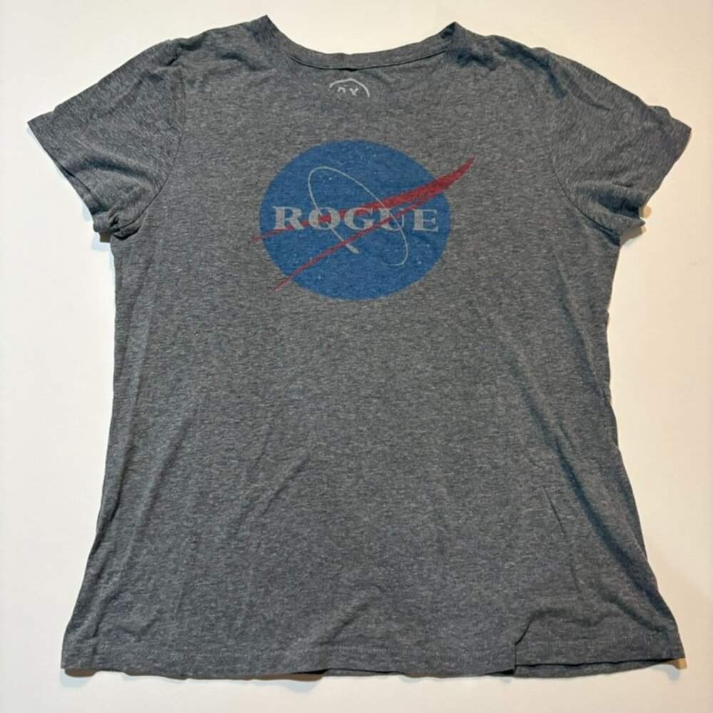 Rogue NASA Parody Graphic Tee Heather Gray 2XL